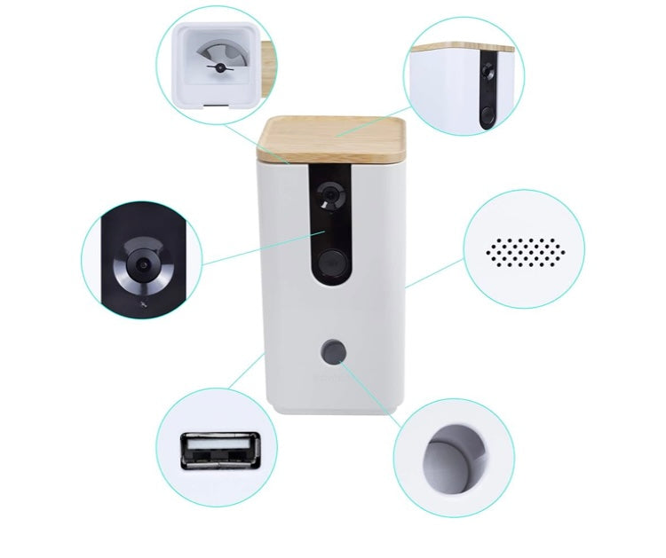 DOGNESS Wi-Fi Pet Camera with Treat Dispenser for Dogs and Cats.