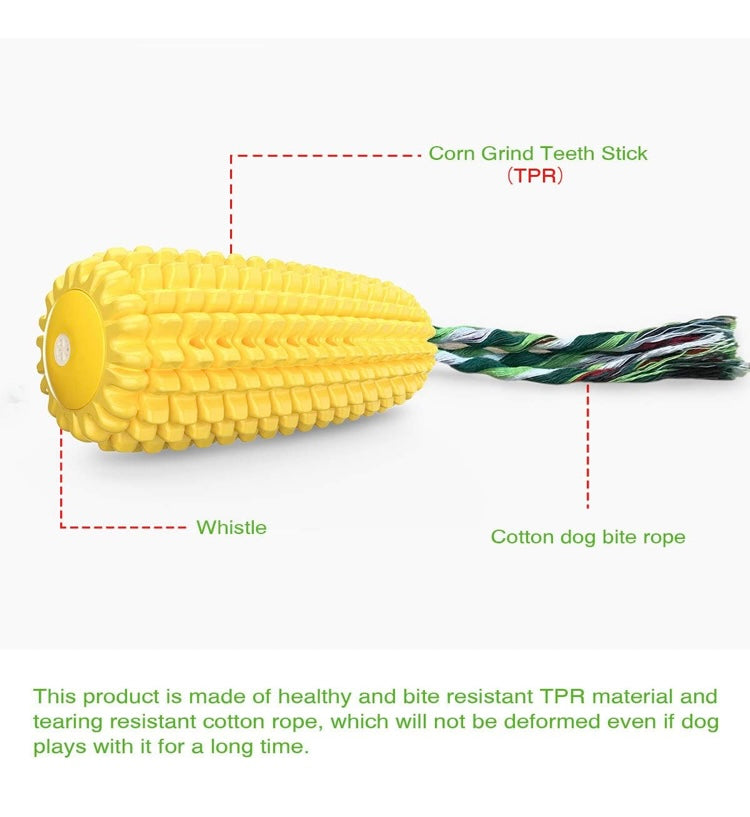 Dog Toy Chewer Corn Stick