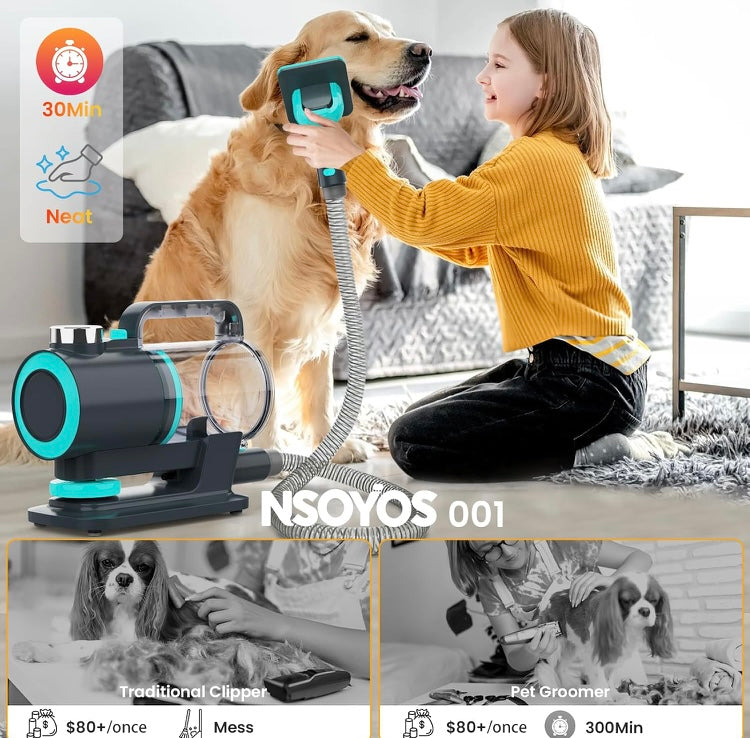 Pet Grooming Vacuum Kit with Aromatherapy