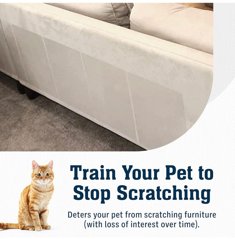 Couch Protector from Cat Claws - Stelucca Amazing 6 Pack with Twist Pins