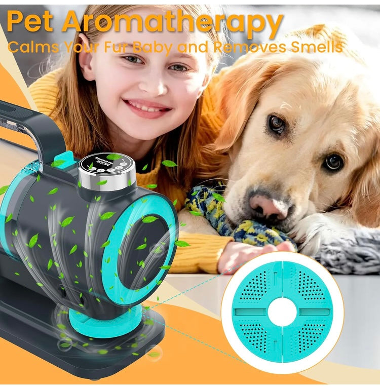 Pet Grooming Vacuum Kit with Aromatherapy