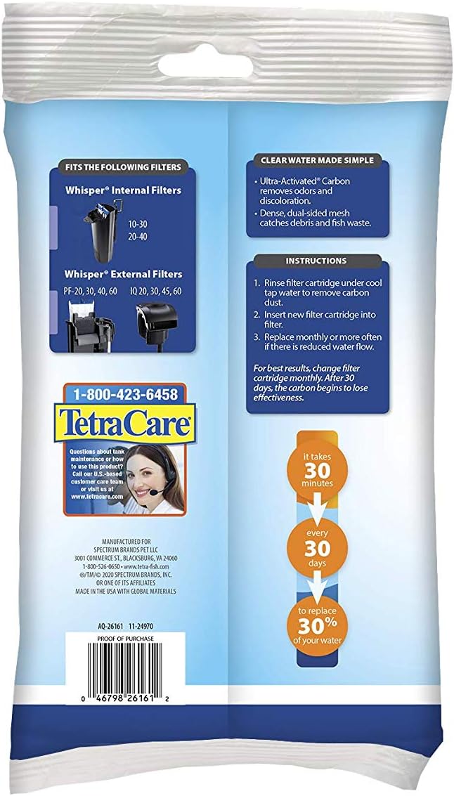 Tetra Aquarium Filter Cartridge, Bio-Bag Large for Whisper