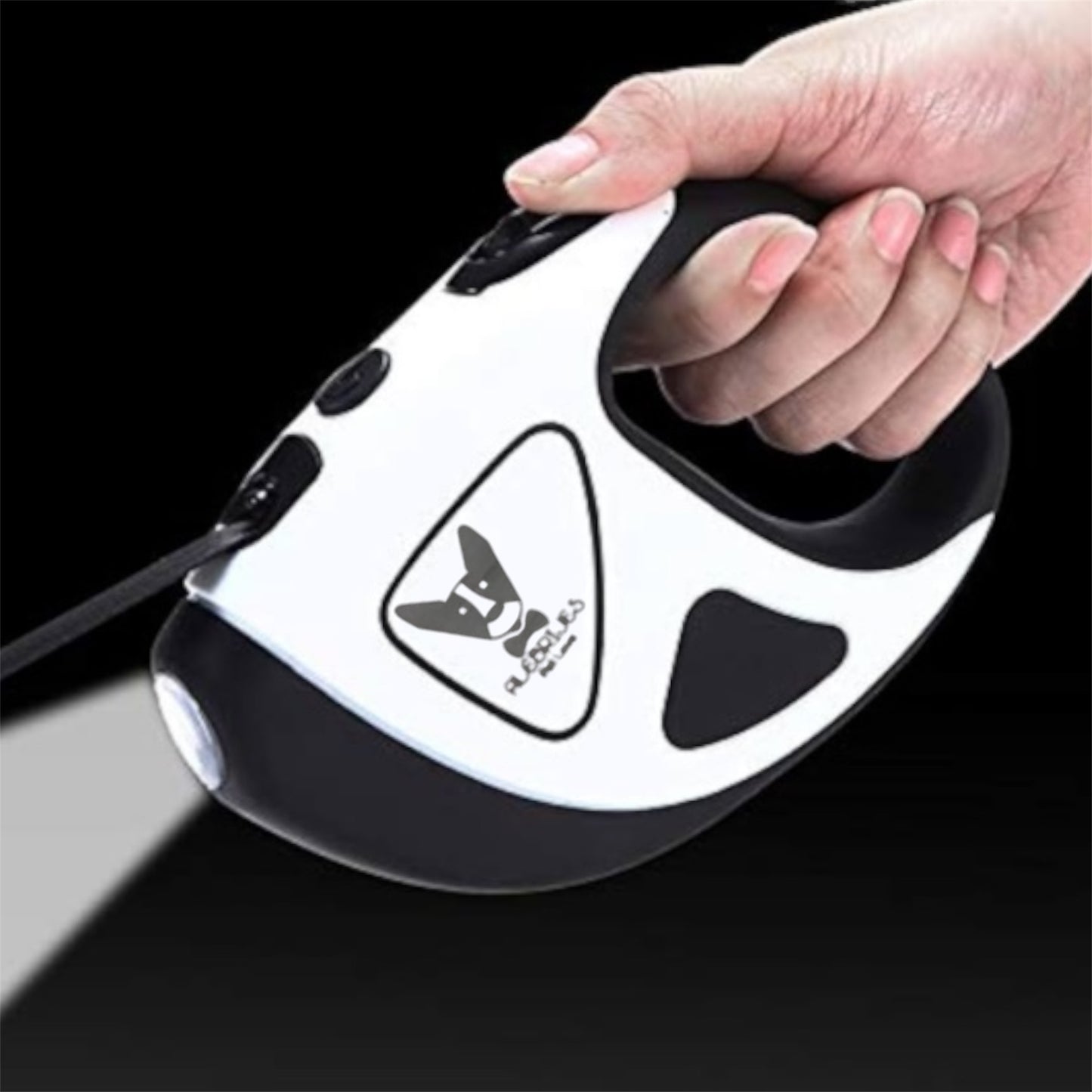Retractable Dog Leash with LED Flashlight 3 Meters Battery Operated
