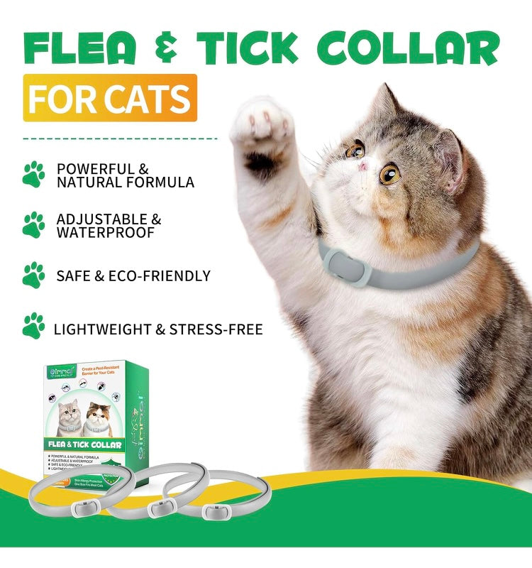 Flea and Tick Collar for Cats 4 Pack