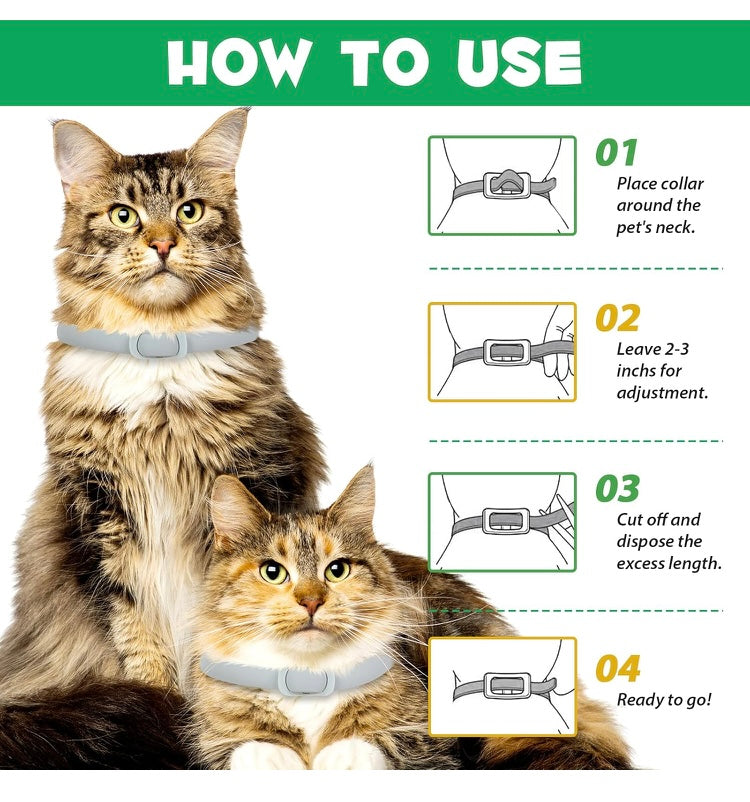 Flea and Tick Collar for Cats 4 Pack