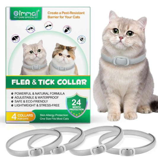 Flea and Tick Collar for Cats 4 Pack