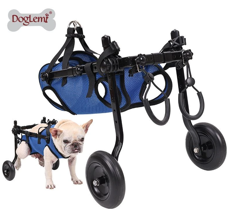 Folding Dog Wheelchair Disabled/Recovery/Handicapped Pet Elderly Dog leg support