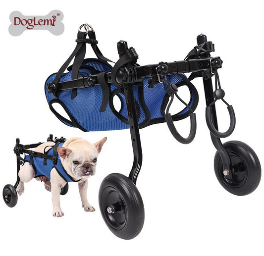 Pet Essentials |Folding Dog Wheelchair Disabled/Recovery/Handicapped Pet Elderly Dog leg support